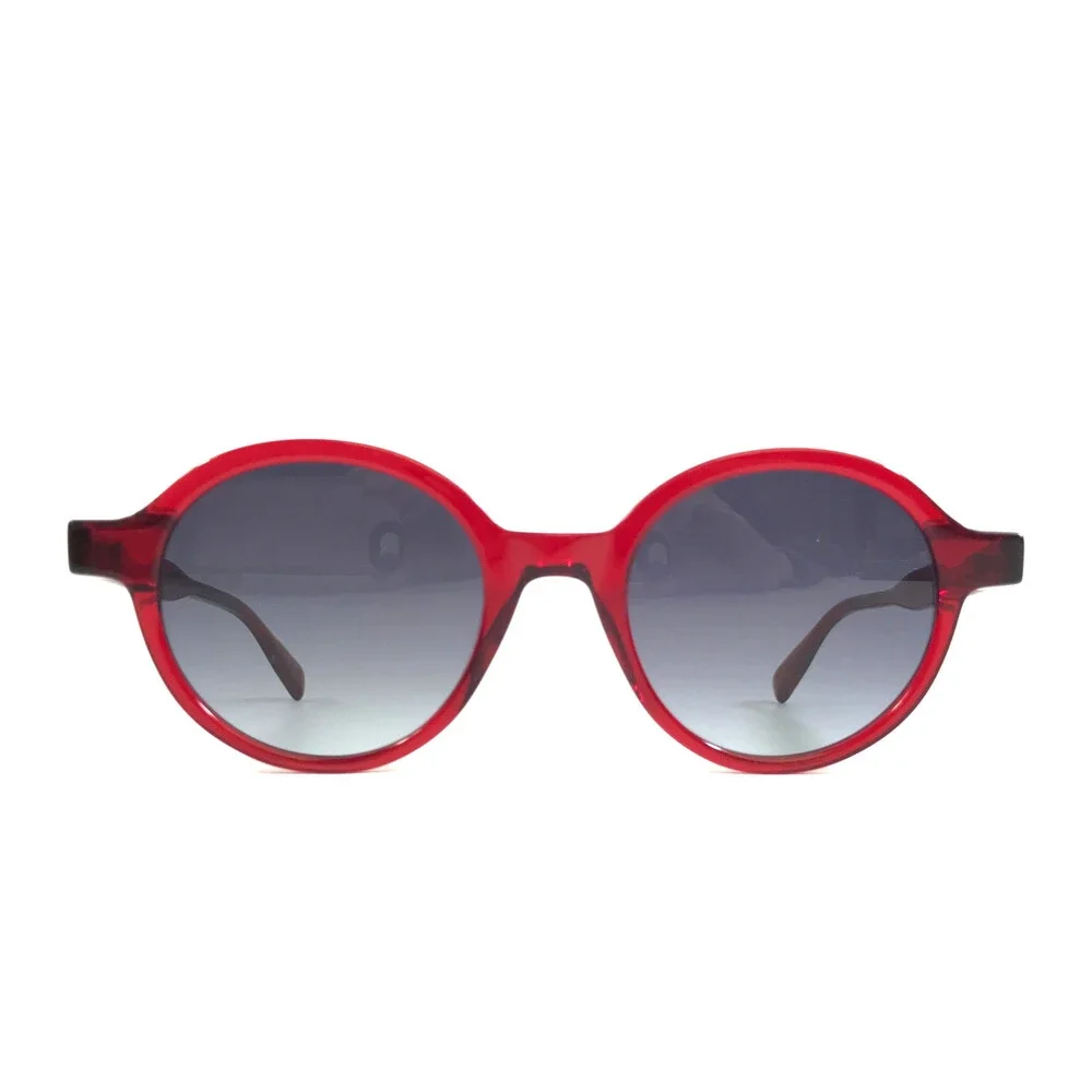 Gigi Studios Sunglasses AMALFI 6916/6 Clear Red Frames with Gray Gradient Lenses